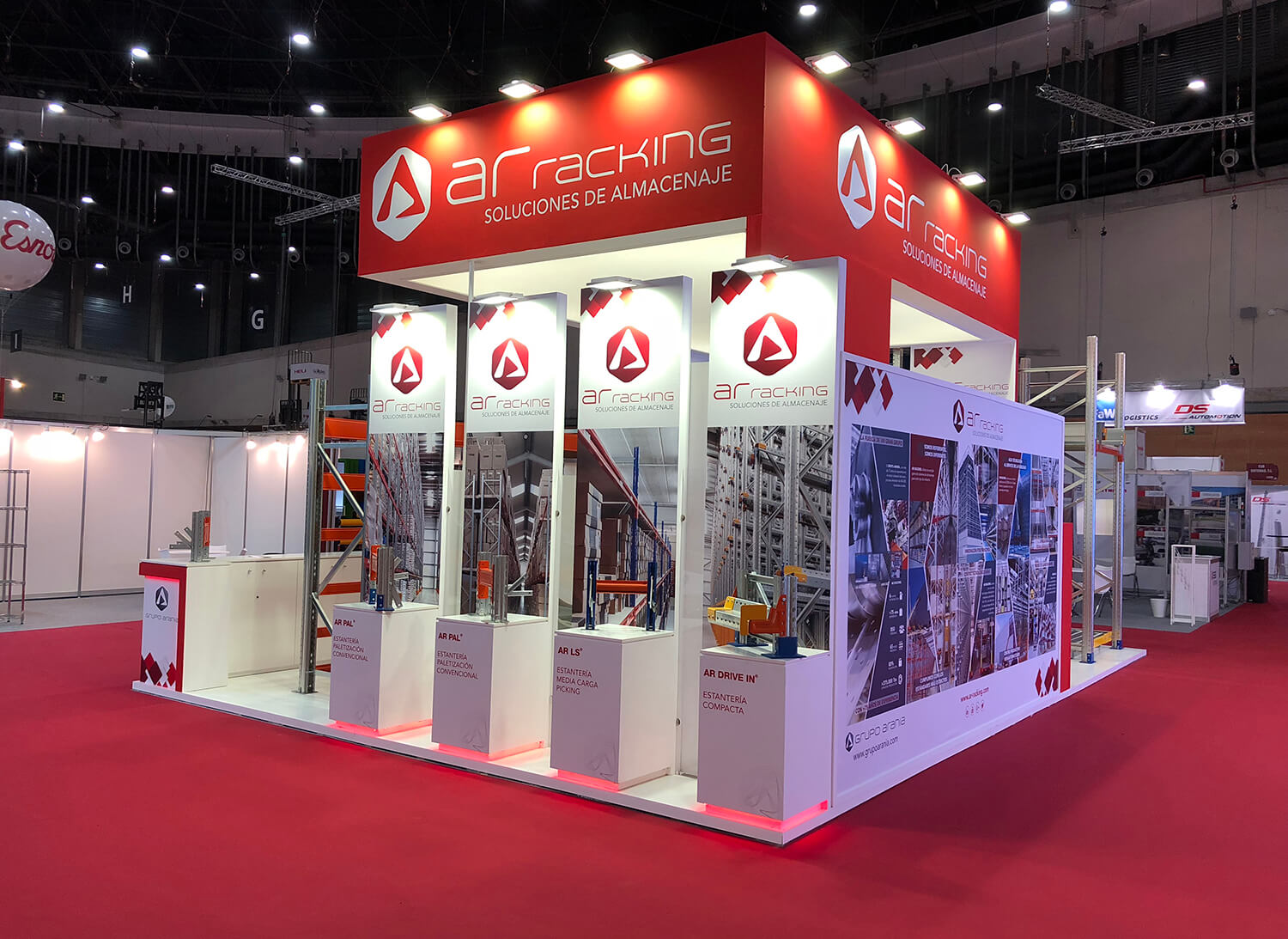 Construction and manufacture of stands for exhibitions